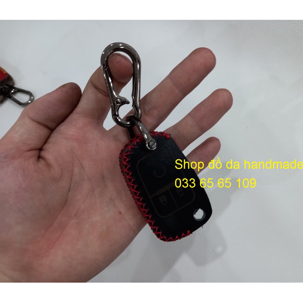 Bao da chìa khóa Chevrolet Cruze, Trailblazer, Colorado, Spark, Orlando handmade (Chìa gập)