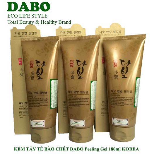 Tẩy tế bào chết làm mềm mịn da cao cấp nhập khẩu Hàn Quốc Dabo 180ml