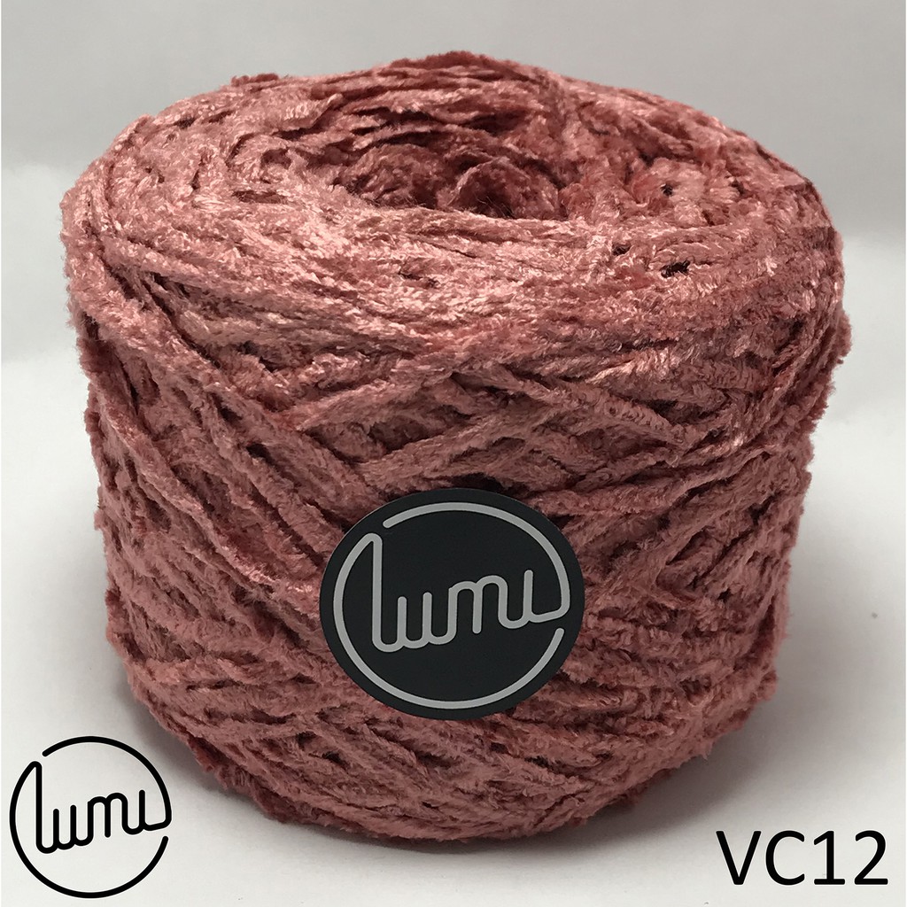 Lumi VC09-VC12 Len Nhung Cotton Sợi Lớn 3mm Siêu Mêm, Đan Móc Áo Cardigan, Chăn, Thảm , Thú Bông 100gr