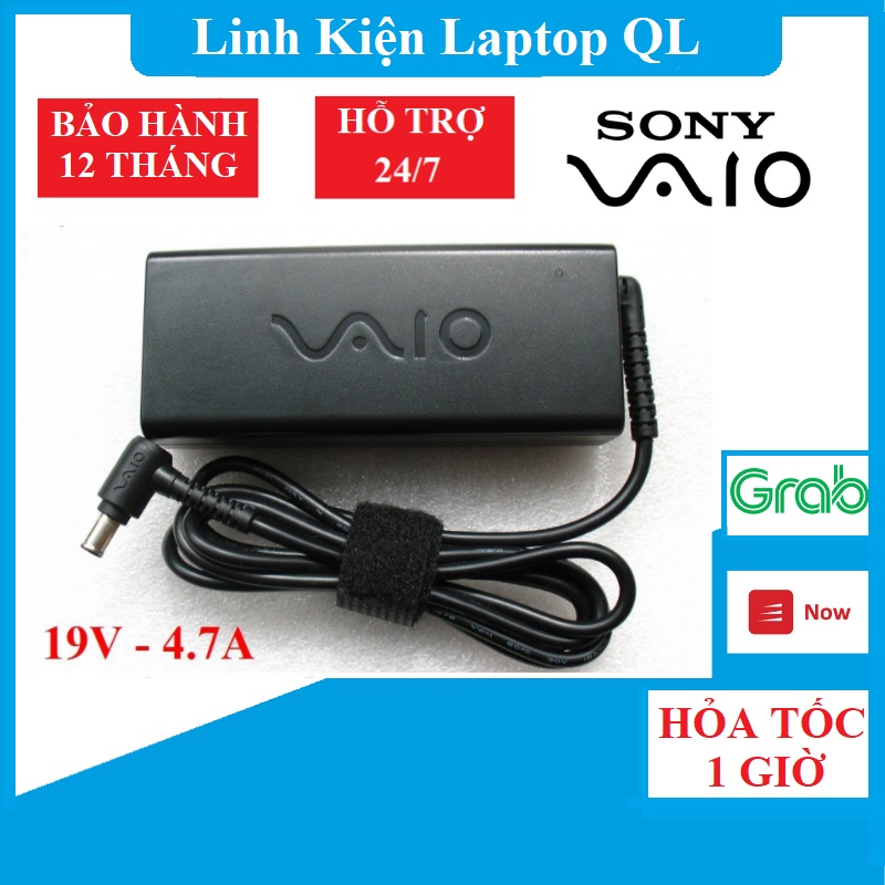 Sạc Laptop Sony Vaio 19.5V - 4.7A ZIN - (Adapter Sony 19.5V – 4.7A)