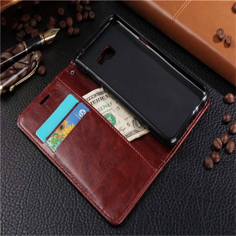 TPU Trường Hợp Mềm Cho Samsung Galaxy C5 C7 C9 Pro PU Leather Wallet Điện Thoại Bag Bìa