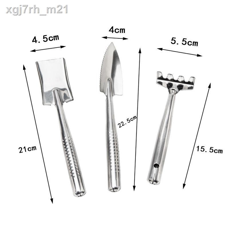 hạt giống thủy sinhchậu cảnh¤Dụng cụ trồng hoa, thuổng nhỏ, cào, xẻng, làm vườn mọng nước gia đình, bộ ba chiếc