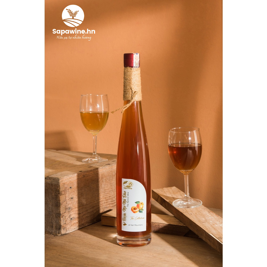 Mơ Má Đào Tây Bắc Lên Men 500ml - Thơm, ngọt dịu, thanh hậu vị - Lên men thủ công tự nhiên Sapa, Việt Nam