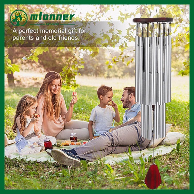 Chuông Gió 33 Inchs 27 Ống Kim Loại Trang Trí Nhà Cửa