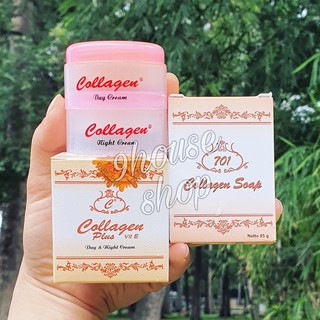 (RÁCH BAO BÌ)Bộ Kem Dưỡng Trắng Da Collagen Plus Vit E (Nám/Tàn Nhang)
