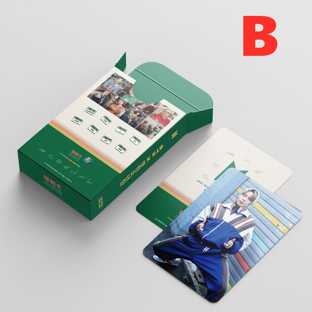 Set 54 Tấm Hình Lomo Nhóm Nhạc Bts 2021