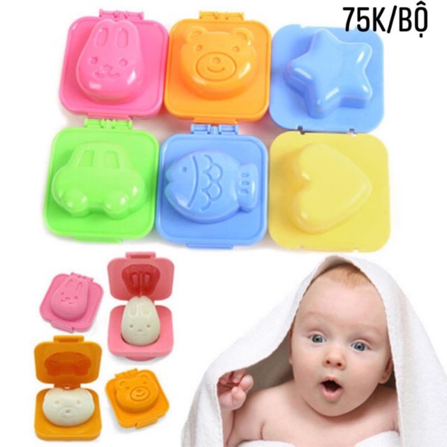 Khuôn tạo hình ăn dặm cho bé