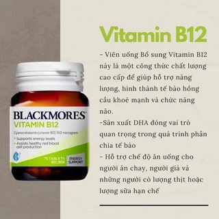 Vitamin B12 (Cyanocobalamin) 100mcg 75 viên