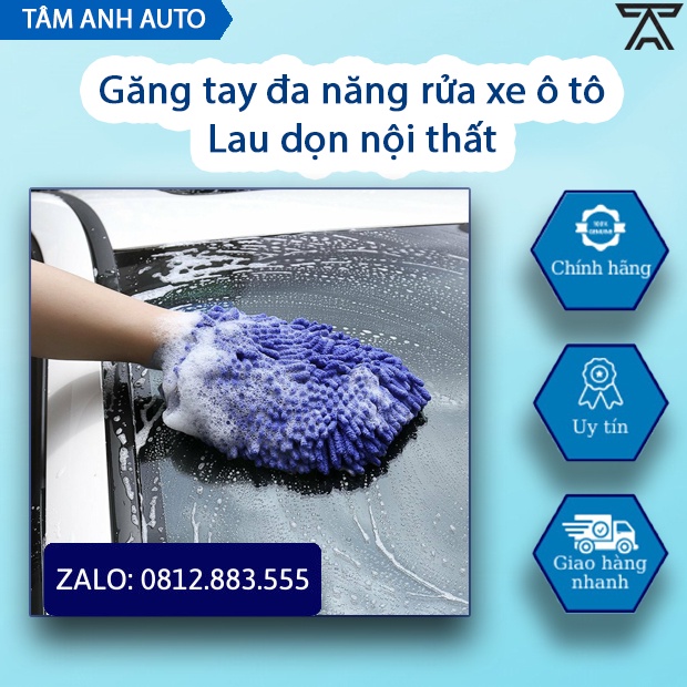 Găng tay đa năng rửa xe ô tô và lau dọn nội thất