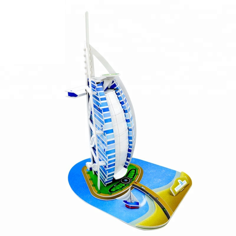 Mô hình giấy 3D -9671 (G268-7) - Burj Al Arab (Ngọn Tháp Của Ả Rập) G268-7 [34 Chi Tiết]