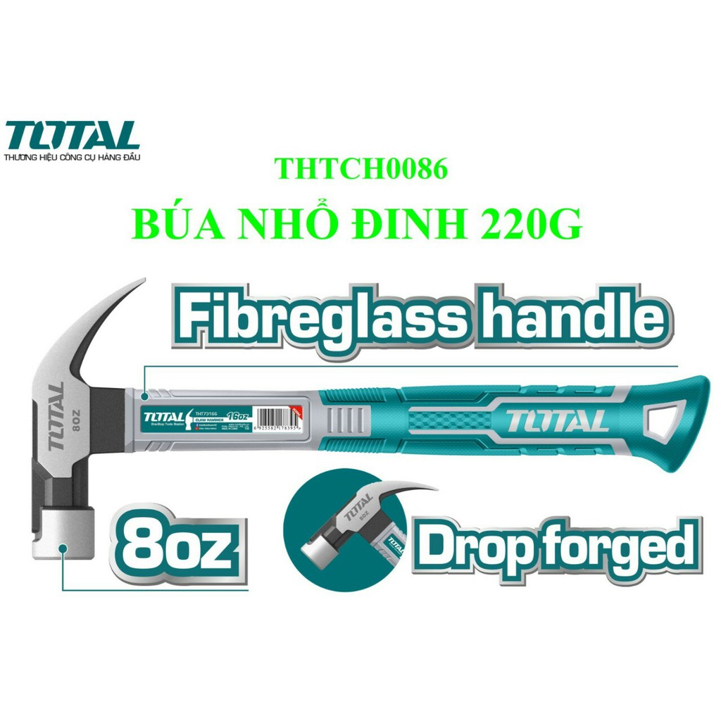 Búa nhổ đinh total THTCH0086
