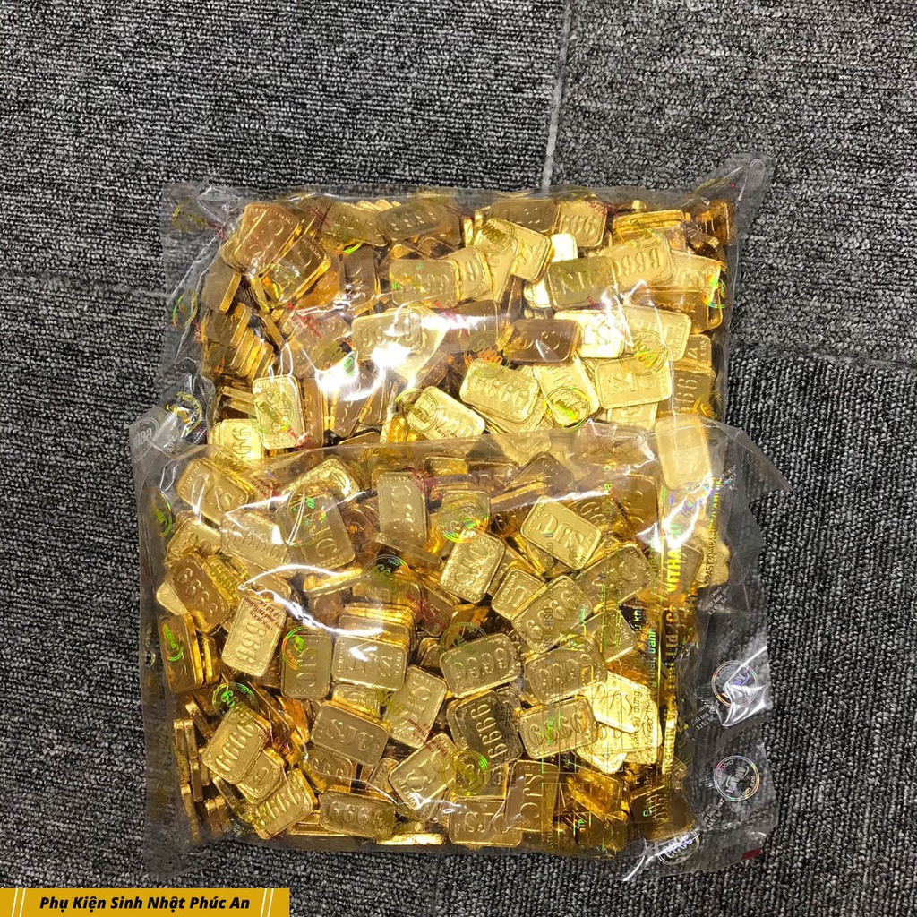 Socola đồng tiền túi 1kg trang trí bánh tròn và vuông