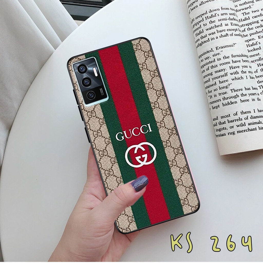 Ốp lưng Vivo V23 5G - Vivo V23e - Ốp in hình GÜÇÇÏ - lưng nhám viền TPU cao cấp
