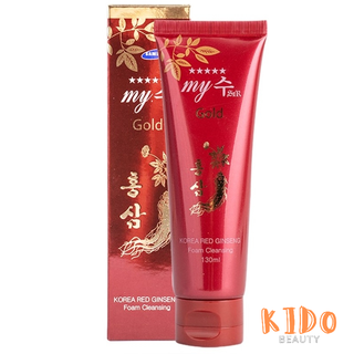 Sữa rửa mặt sâm đỏ hàn quốc my gold korea red ginseng foam cleansing - sữa rửa mặt trắng da