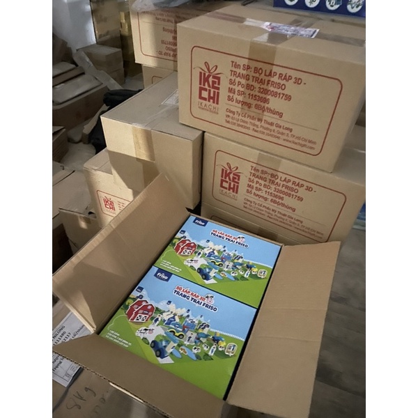 Bộ lắp ghép 3D trang trại sữa 4 mẫu)