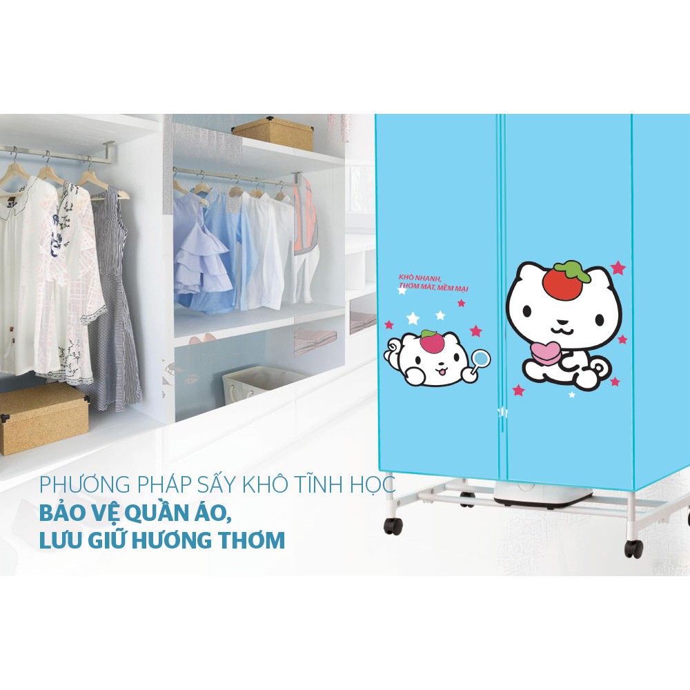 Tủ sấy quần áo cơ Sunhouse SHD2702 công suất 1000W