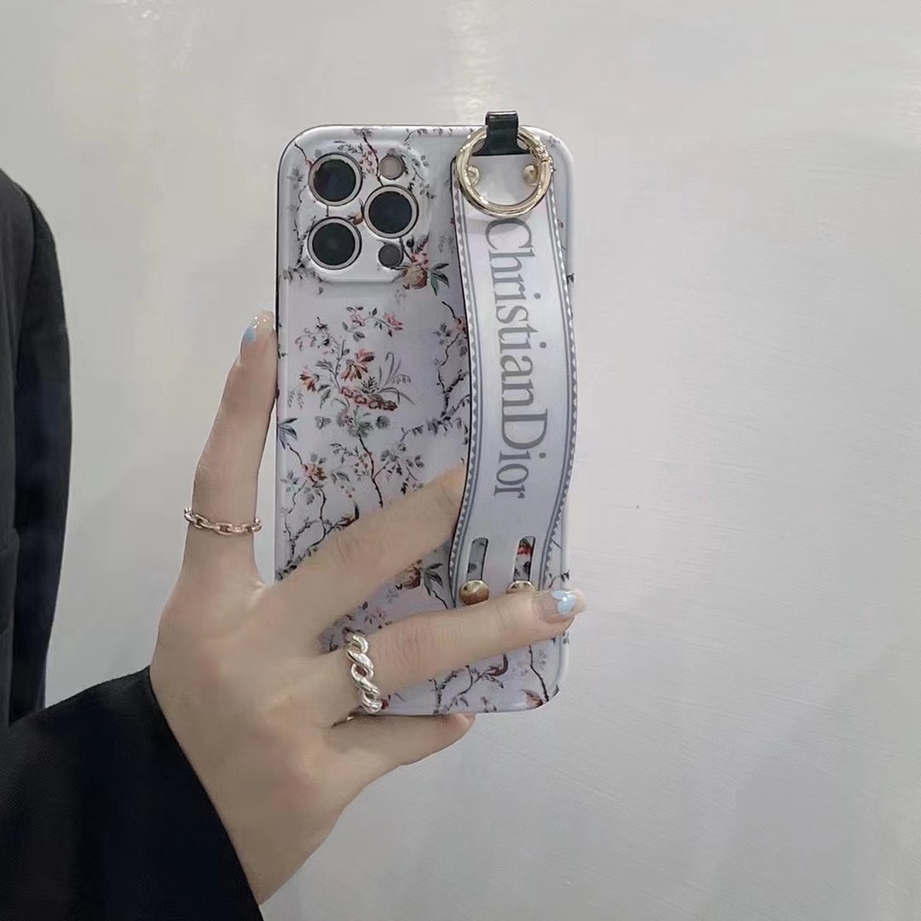 Dior Ốp Điện Thoại Họa Tiết Hoa Xinh Xắn Cho iphone 11 12 13 Pro Max 13pro iX XR Xs Max 7plus 8plus 12Pro 12 Pro Max