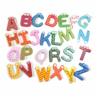 Bộ chữ số gỗ nam châm các loại (Wooden Magnetic Letters/Numbers)