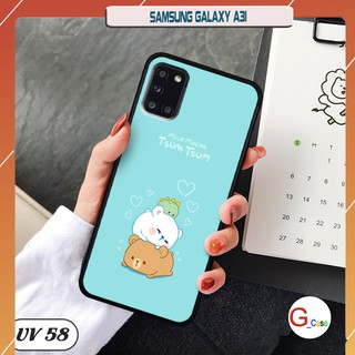 Ốp điện thoại Samsung Galaxy A31 lưng nhám viền cao su dẻo in hình