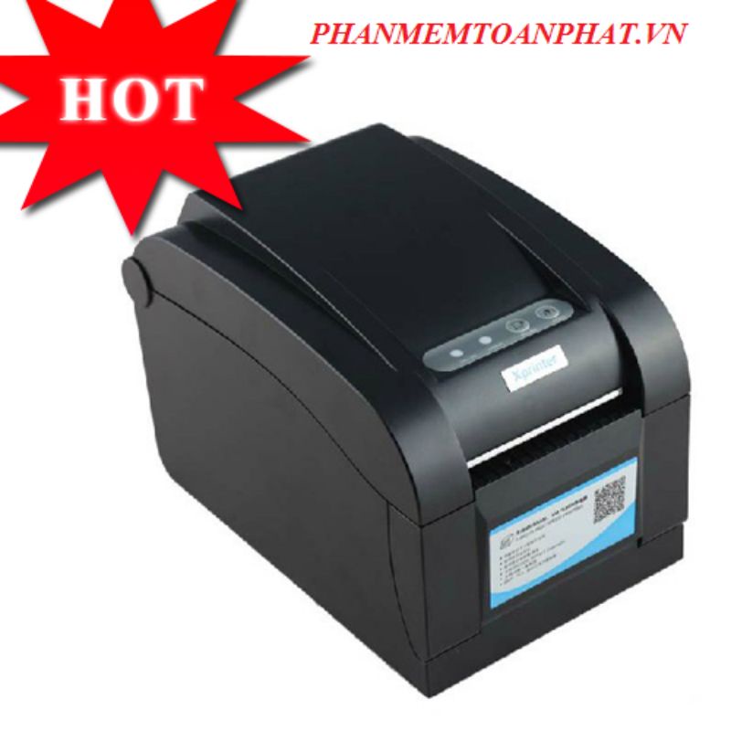 Máy In Vận Đơn, In Mã Vạch, In Tem Trà Sữa, Thương Mại Điện Tử Xprinter XP-350B, XP-350BM In Từ điện Thoại