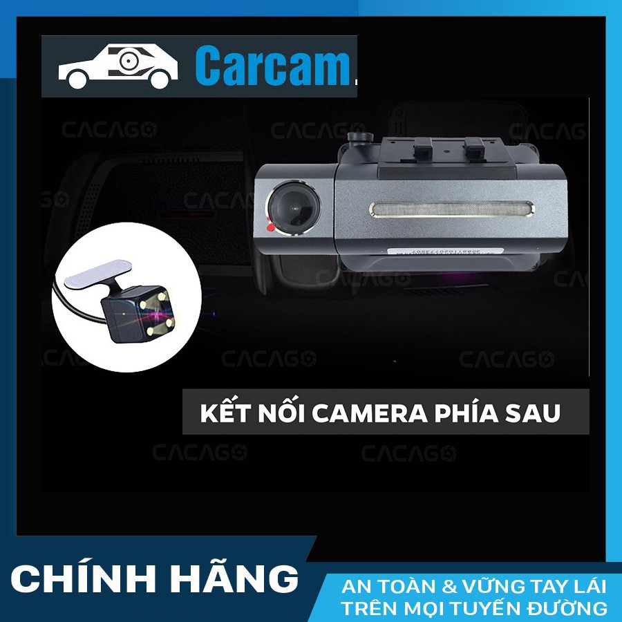 Camera hành trình A8 CARCACM định vị xe ô tô từ xa + thẻ nhớ 64GB kèm sim 4G