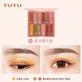 Phấn mắt tutu 12 ô giá sỉ rẻ