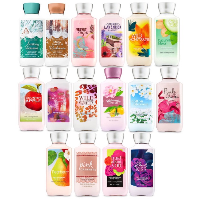 Sữa dưỡng thể Bath and Body Works UK Auth chuẩn 236ml