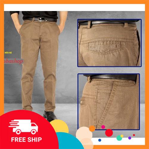 QUẦN DÀI KAKI TRUNG NIÊN CHẤT VẢI IN SỌC - KAKI IN SỌC CAO CẤP #8