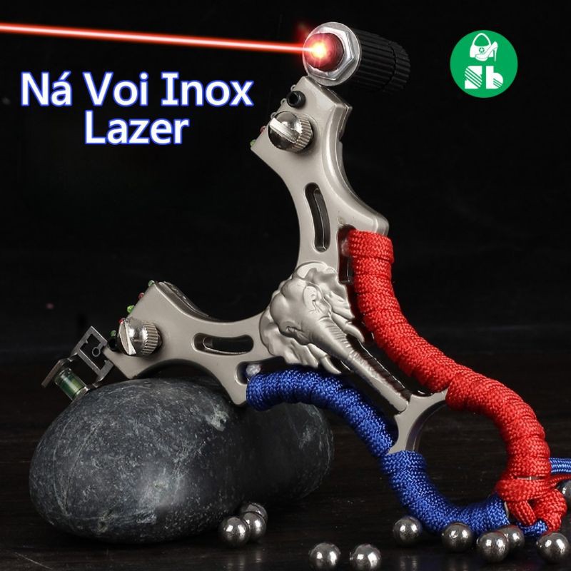 NÁ VOI NGUYÊN KHỐI INOX đèn LAZER + thước thủy cao cấp