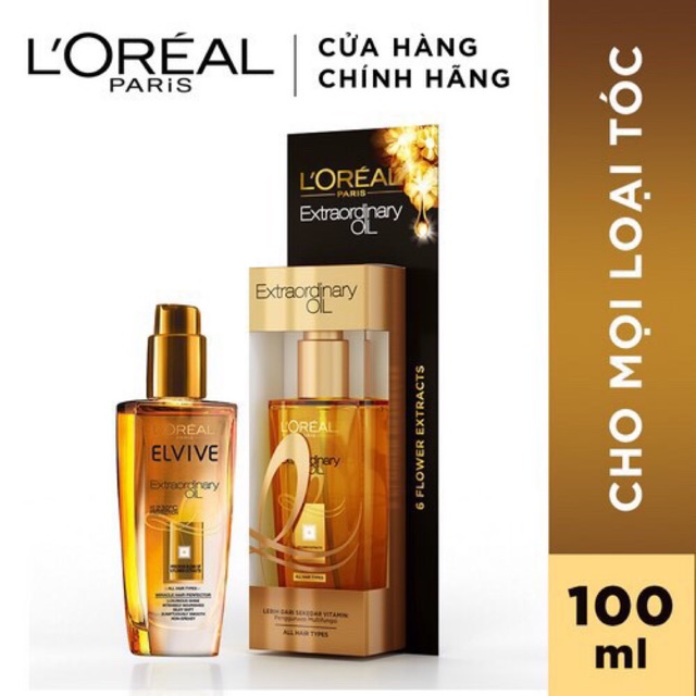 DẦU DƯỠNG CHIẾT XUẤT TINH HOA TỰ NHIÊN L’OREAL PARIS ELSEVE EXTRAORDINARY OIL ULTRA NOURISHING 100ml