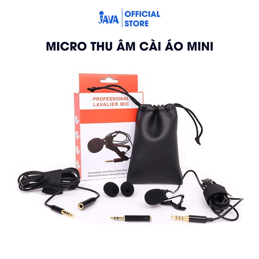 [Mã ELHACE giảm 4% đơn 300K] [BẢO HÀNH 6 THÁNG] Micro thu âm cài áo mini đầu tai nghe 3.5mm cho điện thoại, laptop, PC