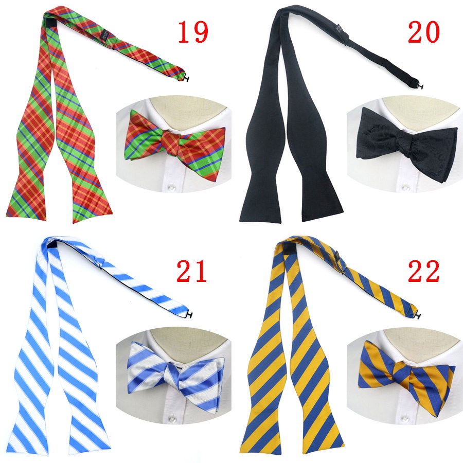 Cà Vạt Nơ Họa Tiết Kẻ Sọc Thời Trang Cho Nam