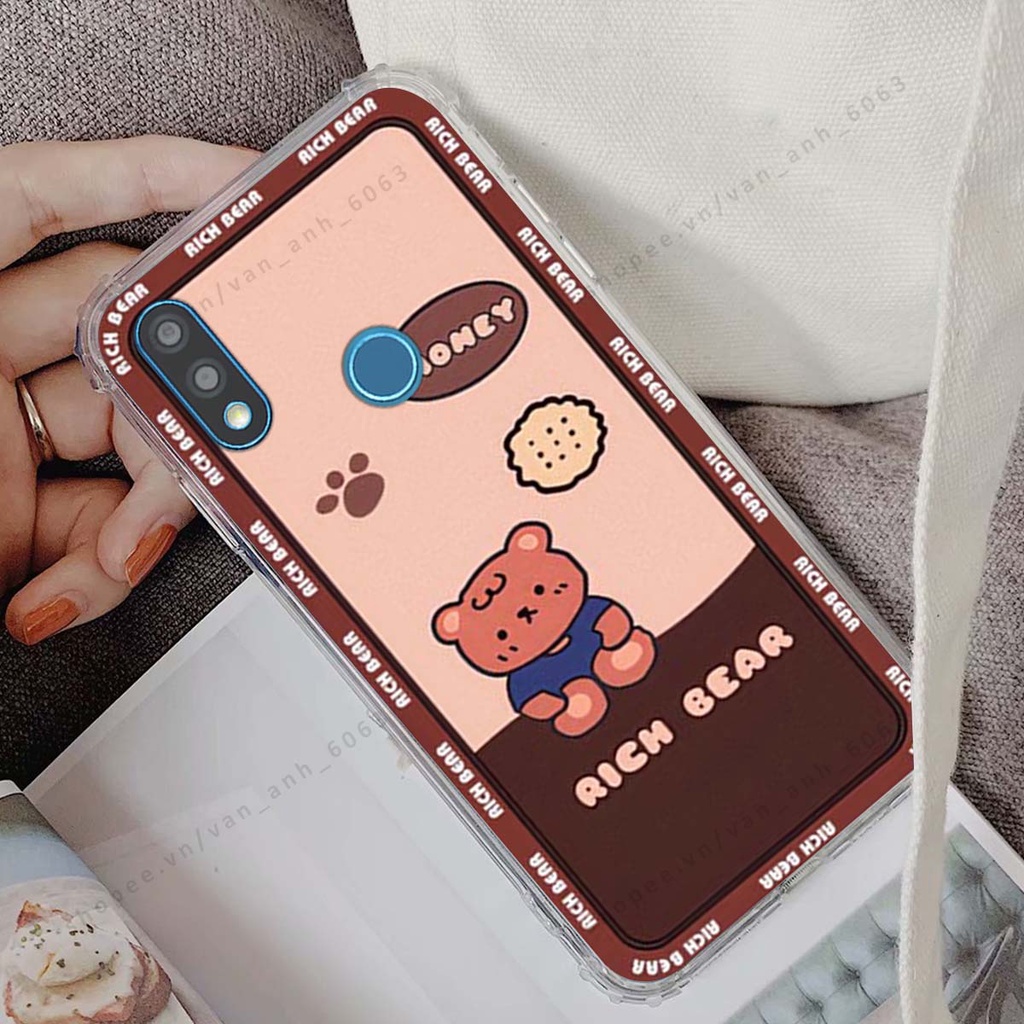 Ốp lưng Vsmart Joy 2 Plus / Joy2+ in hình hoa, gấu rich bear nghệ thuật, thời trang