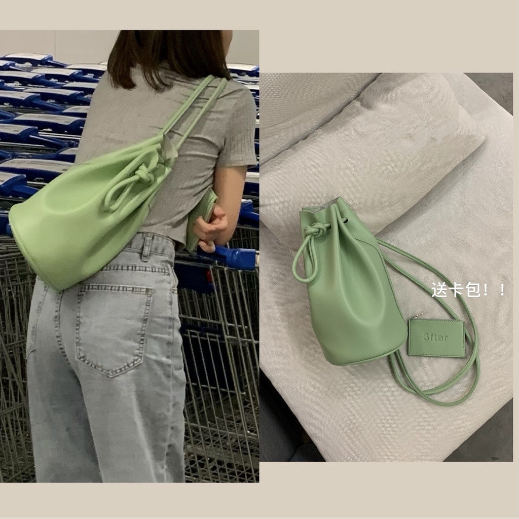 3fter Tự Làm | Túi Đeo Chéo Dây Rút Sức Chứa Lớn Thiết Kế Thời Trang