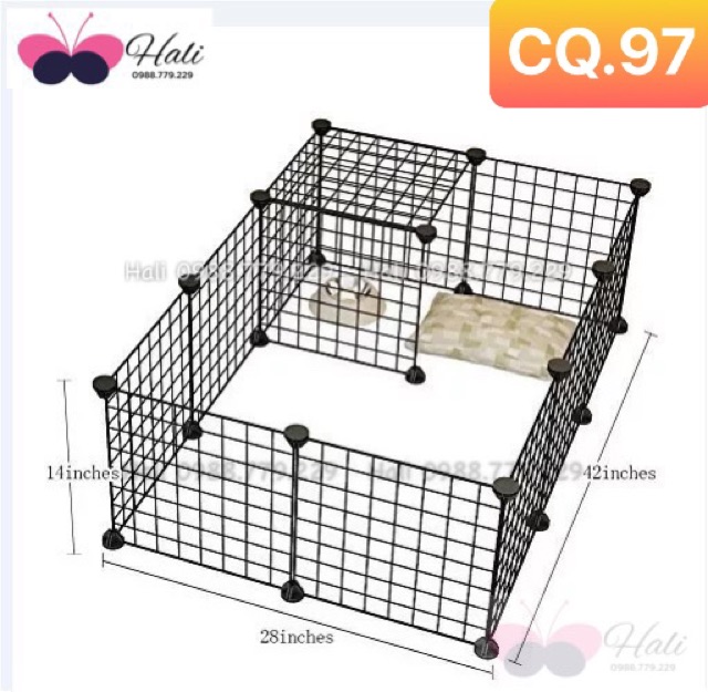 ( TẶNG CHỐT) BỘ CHUỒNG QUÂY CHÓ MÈO CÓ THIẾT KẾ SẴN TIỆN LỢI