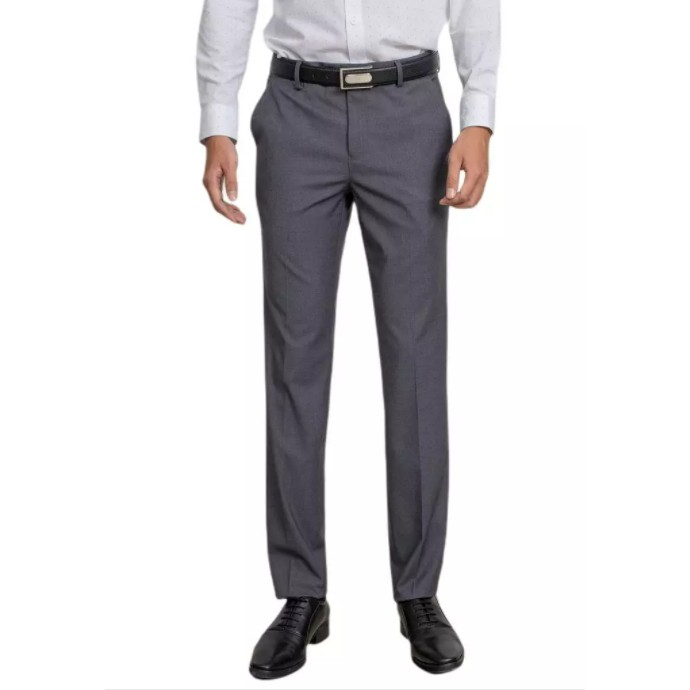 Quần tây nam Aristino quần âu nam màu xám 63 kiểu dáng slim fit polyester cao cấp chính hãng ATRR04