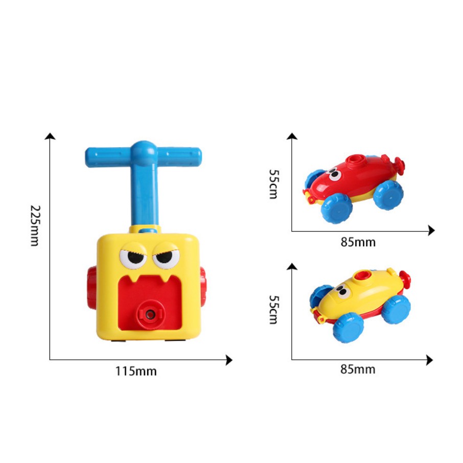 [Có sẵn] [ẢNH THẬT] Đồ chơi xe hơi bóng bay, bơm bóng đua xe, phát triển khả năng vận động và tư duy của trẻ