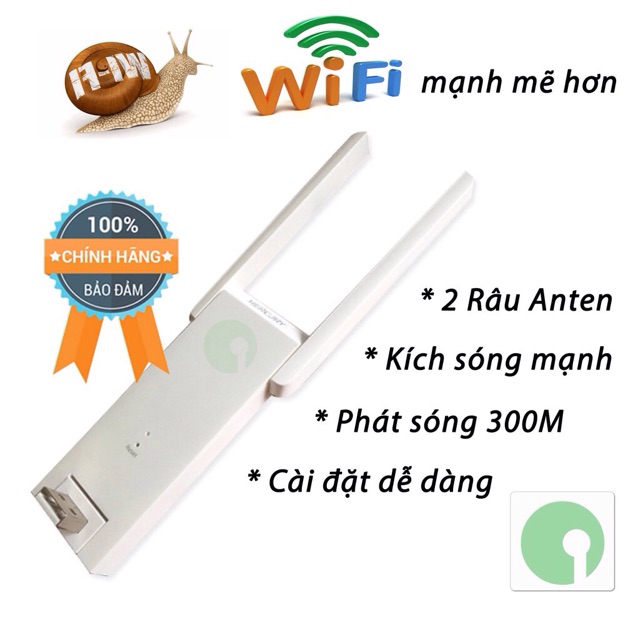 Chuyên Sỉ - Combo 10 Bộ kích sóng WiFi Mecury 300M 2 Râu