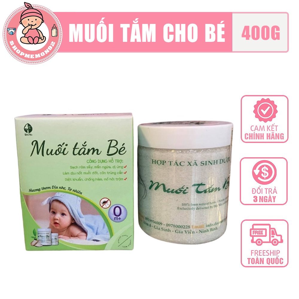 Muối Tắm Bé Độc Mộc Hỗ trợ Rôm Sẩy Mẩn Ngứa