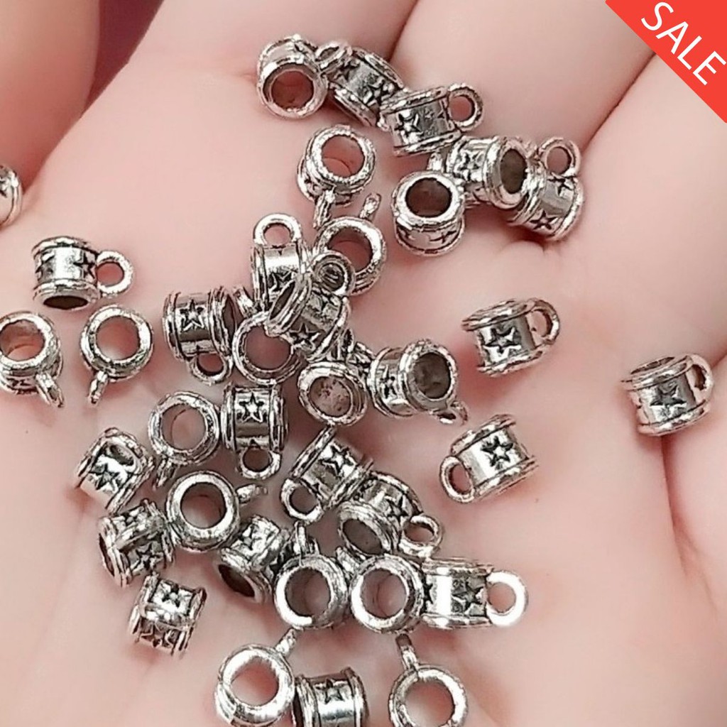 Charm sỉ lùa có móc - lỗ lớn : 50g / gói = 23k [ giá sỉ charm tphcm ]