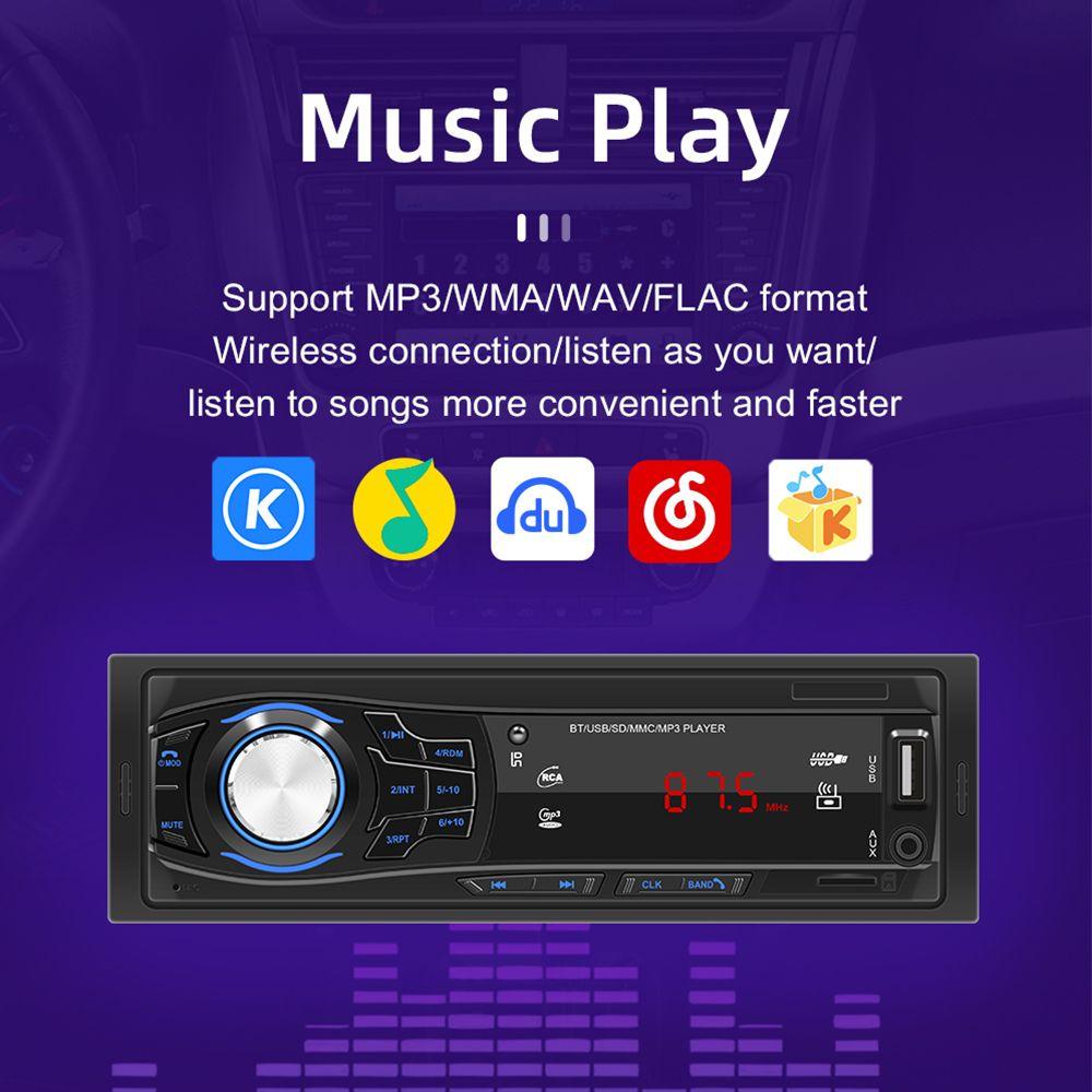 Máy Nghe Nhạc MP3 12V FM / USB / AUX Rảnh Tay Gắn Bảng Điều Khiển Xe Hơi
