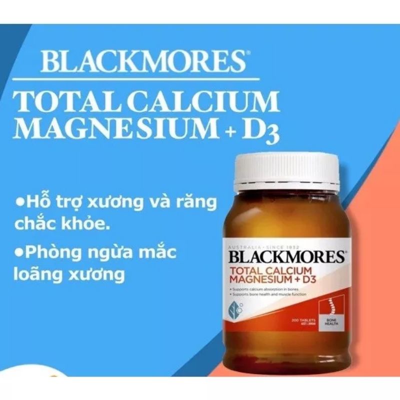 Viên uống bổ sung Canxi, Magie, D3, Total Calcium Magnesium D3