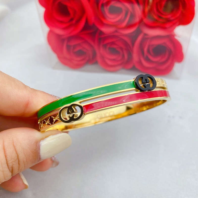 Vòng Tay Thép Titan Mạ Vàng 18K Cao Cấp Thời Trang Cho Nữ