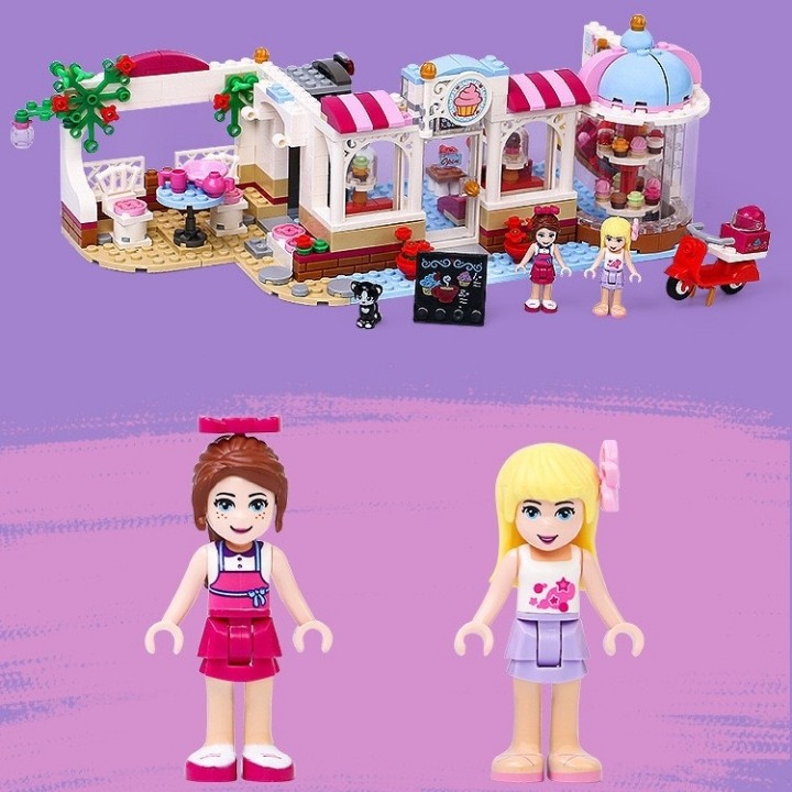 Bộ lắp ráp lego friend tiệm bánh ngọt 444 chi tiết mã 10496