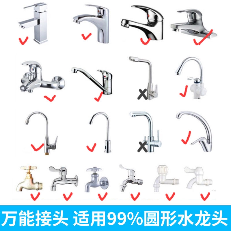 Đầu lọc vòi nước bằng than hoạt tính chống văng tiết kiệm nước thông dụng cho nhà bếp nhà tắm