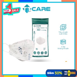 Khẩu trang 4d người lớn nhiều họa tiết ttmask / 3 lớp siêu chắc chắn / kf94