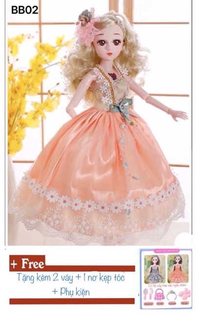 Búp bê cao 60cm, 18 khớp nối