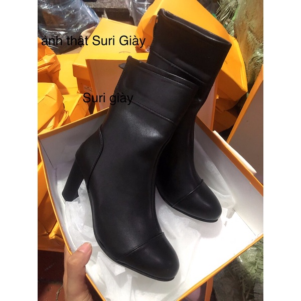 Bốt nữ mũi tròn da lỳ mềm êm chân siêu hot | BigBuy360 - bigbuy360.vn