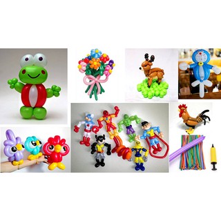 Bóng Giun Túi 100 quả đủ màu (Để làm Ballon Animals)