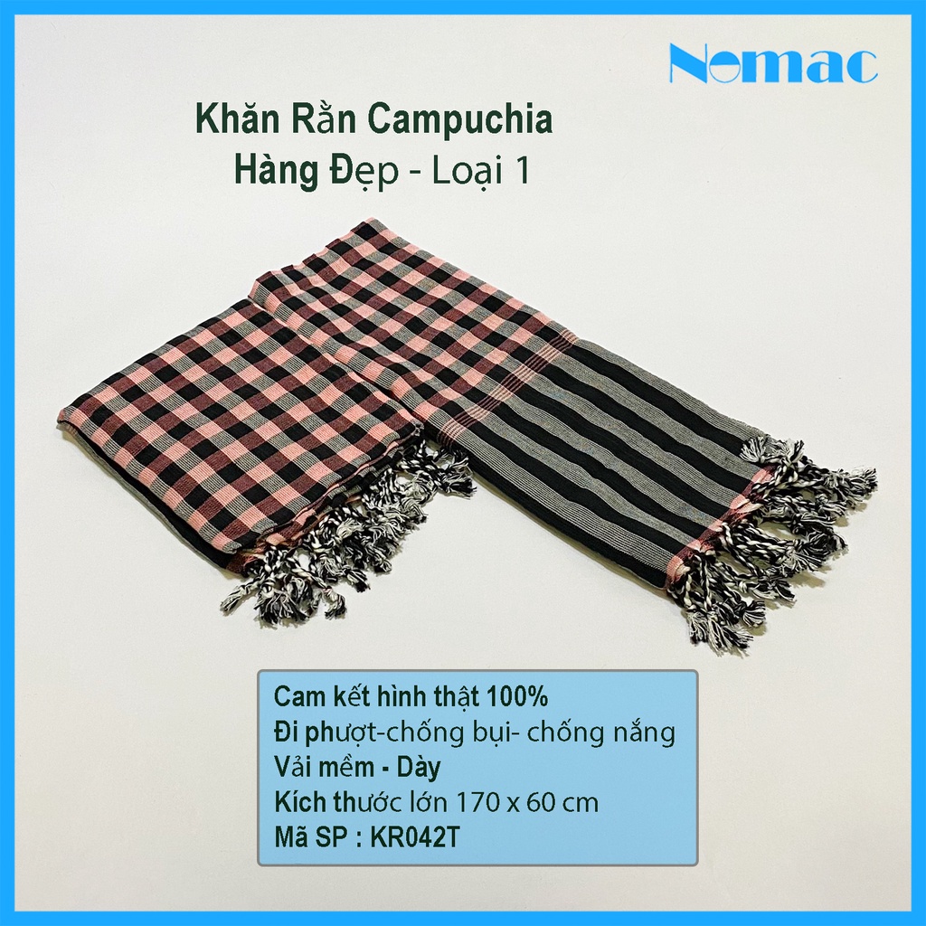 Khăn rằn Campuchia K007/ Khăn đi phượt
